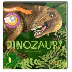duża książka z dinozaurami do podświetlania