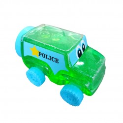 slime w kształcie samochodu policyjnego