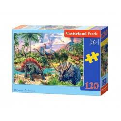 puzzle 120 elementów dinozaury