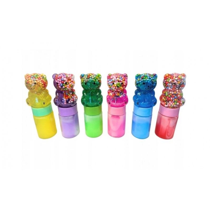 podwójny kolorowy slime z kulkami podwójny kolorowy slime z kulkami