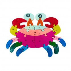 Krab drewniane klocki...