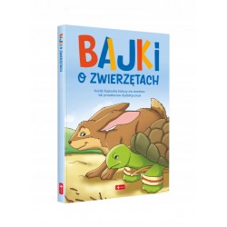 książka w twardej oprawie z bajkami o zwierzętach