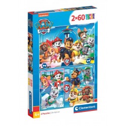 puzzle 2 x 60 z bohaterami z psiego patrolu
