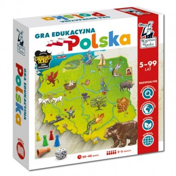 gra planszowa pokazująca polskie miasta zabytki i ciekawostki